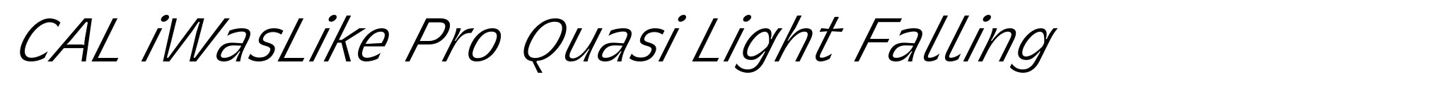 CAL iWasLike Pro Quasi Light Falling image